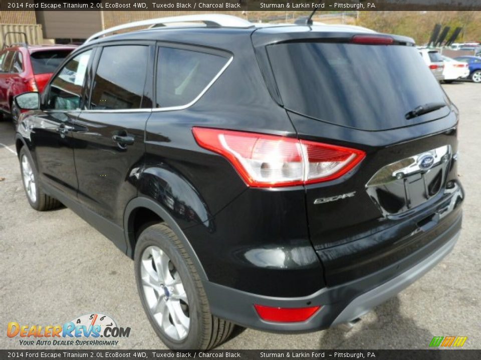 2014 Ford Escape Titanium 2.0L EcoBoost 4WD Tuxedo Black / Charcoal Black Photo #4
