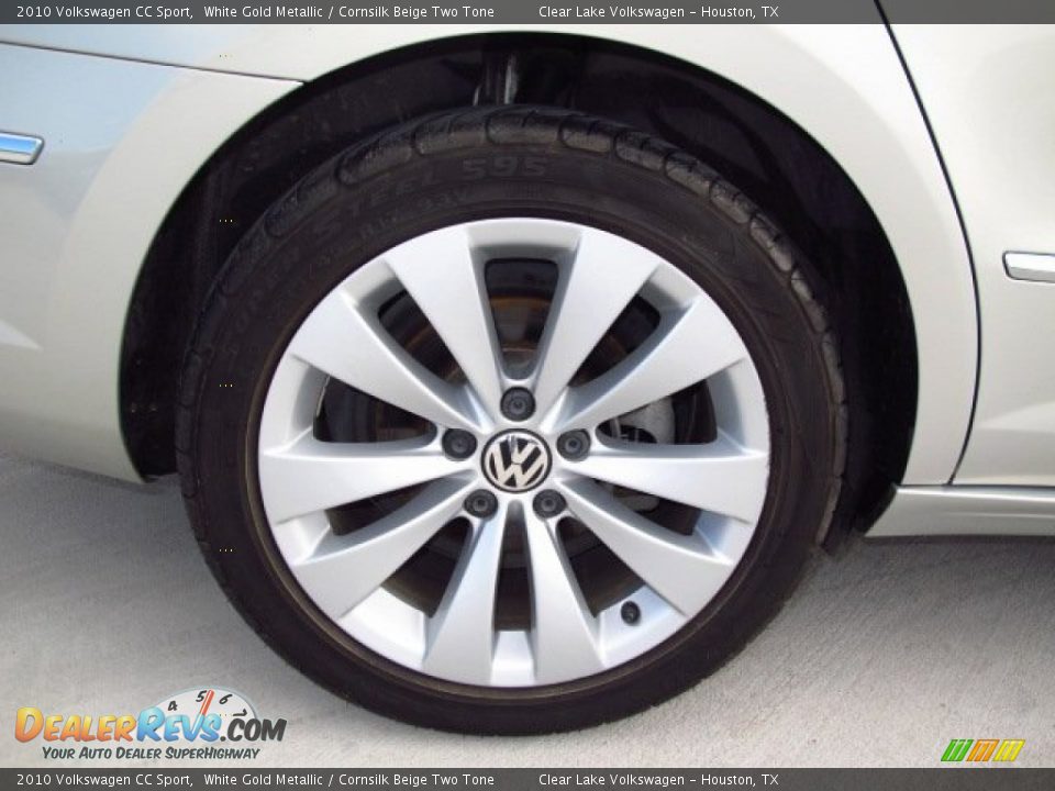 2010 Volkswagen CC Sport White Gold Metallic / Cornsilk Beige Two Tone Photo #8