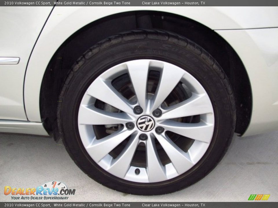 2010 Volkswagen CC Sport White Gold Metallic / Cornsilk Beige Two Tone Photo #9