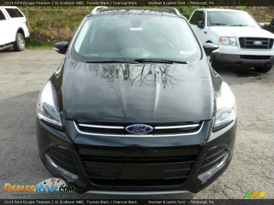 2014 Ford Escape Titanium 2.0L EcoBoost 4WD Tuxedo Black / Charcoal Black Photo #6