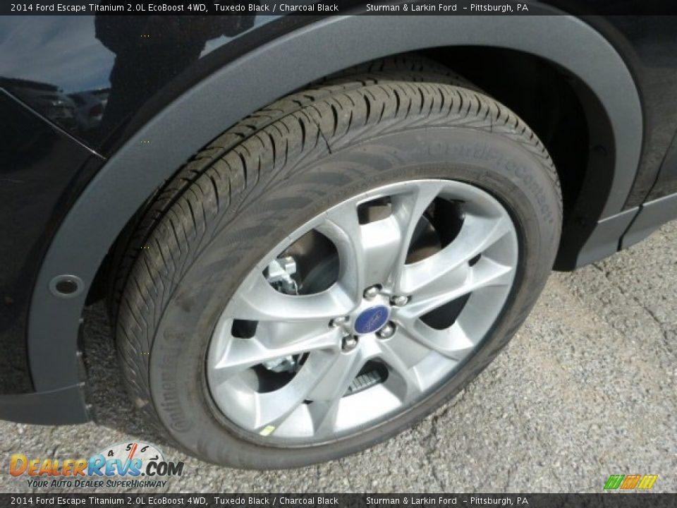 2014 Ford Escape Titanium 2.0L EcoBoost 4WD Tuxedo Black / Charcoal Black Photo #7
