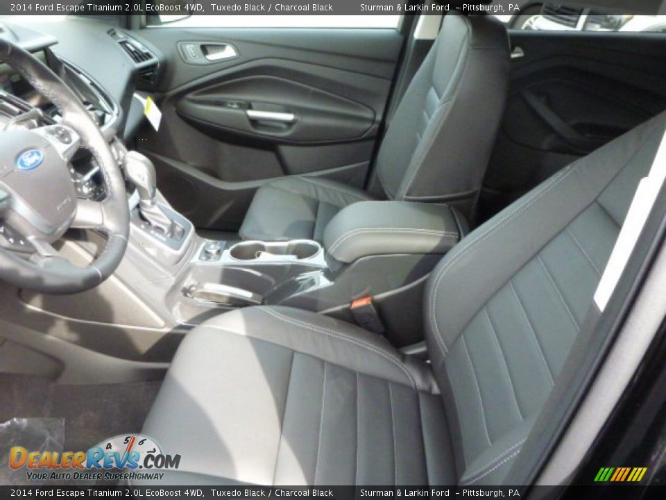 2014 Ford Escape Titanium 2.0L EcoBoost 4WD Tuxedo Black / Charcoal Black Photo #8