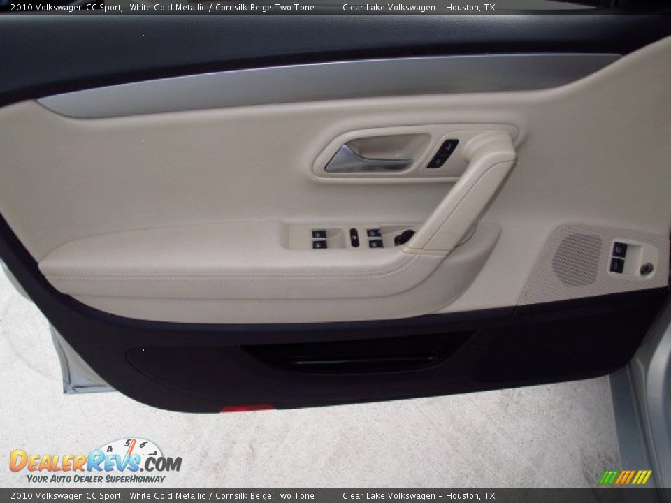 2010 Volkswagen CC Sport White Gold Metallic / Cornsilk Beige Two Tone Photo #12