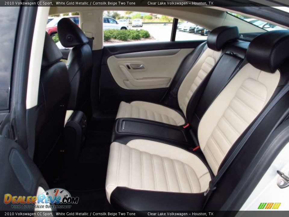 2010 Volkswagen CC Sport White Gold Metallic / Cornsilk Beige Two Tone Photo #15