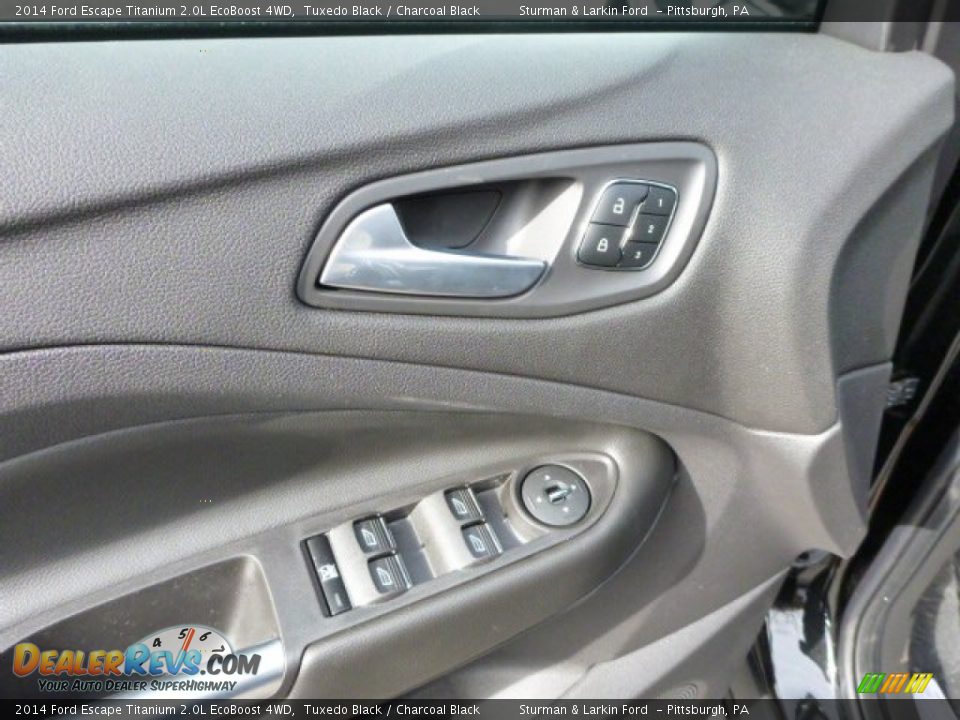 2014 Ford Escape Titanium 2.0L EcoBoost 4WD Tuxedo Black / Charcoal Black Photo #11