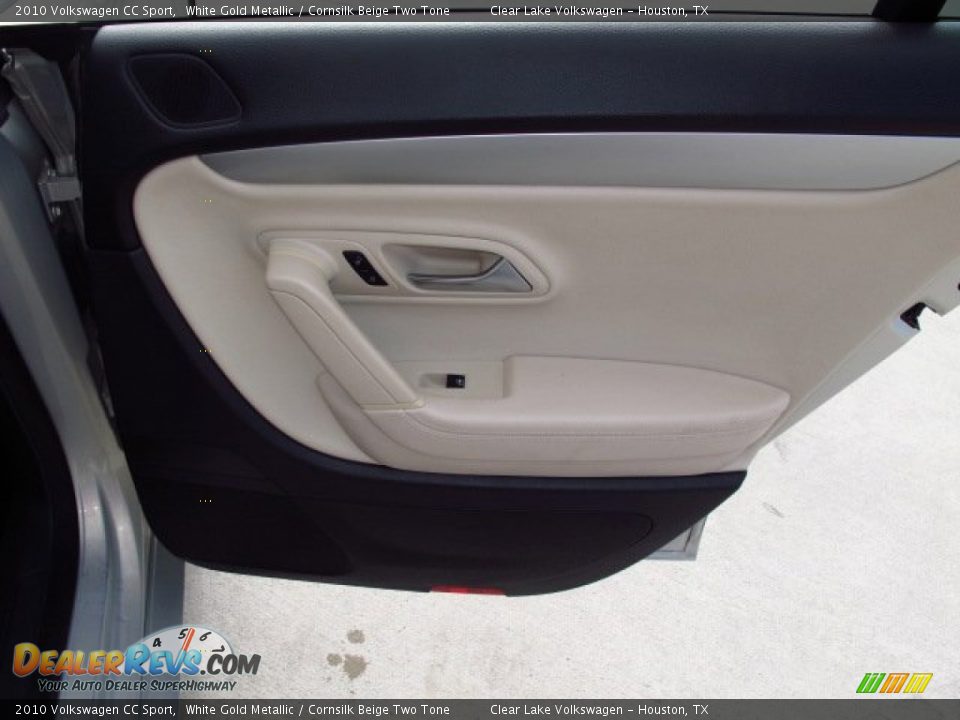 2010 Volkswagen CC Sport White Gold Metallic / Cornsilk Beige Two Tone Photo #16