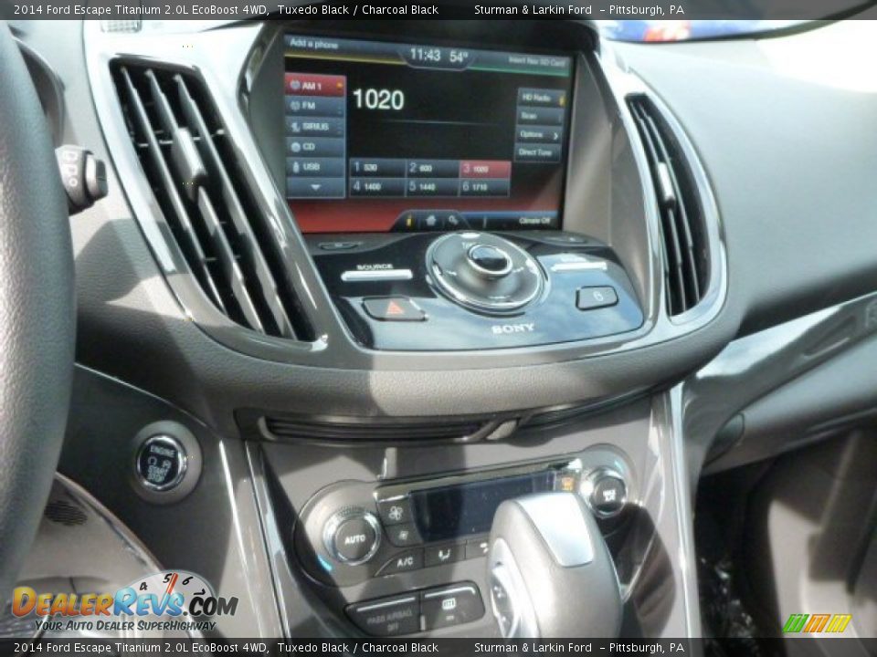 2014 Ford Escape Titanium 2.0L EcoBoost 4WD Tuxedo Black / Charcoal Black Photo #12