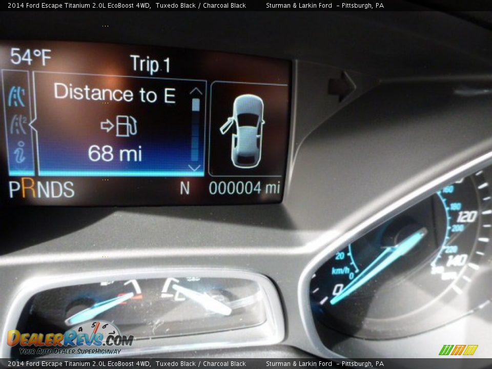 2014 Ford Escape Titanium 2.0L EcoBoost 4WD Tuxedo Black / Charcoal Black Photo #14