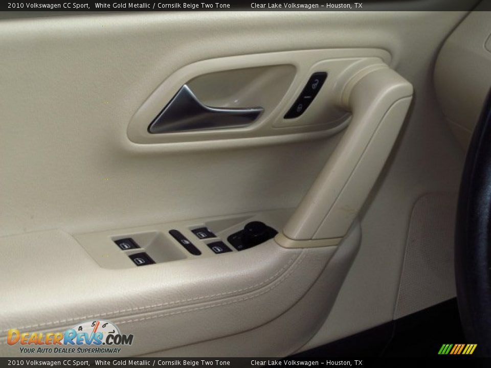 2010 Volkswagen CC Sport White Gold Metallic / Cornsilk Beige Two Tone Photo #23