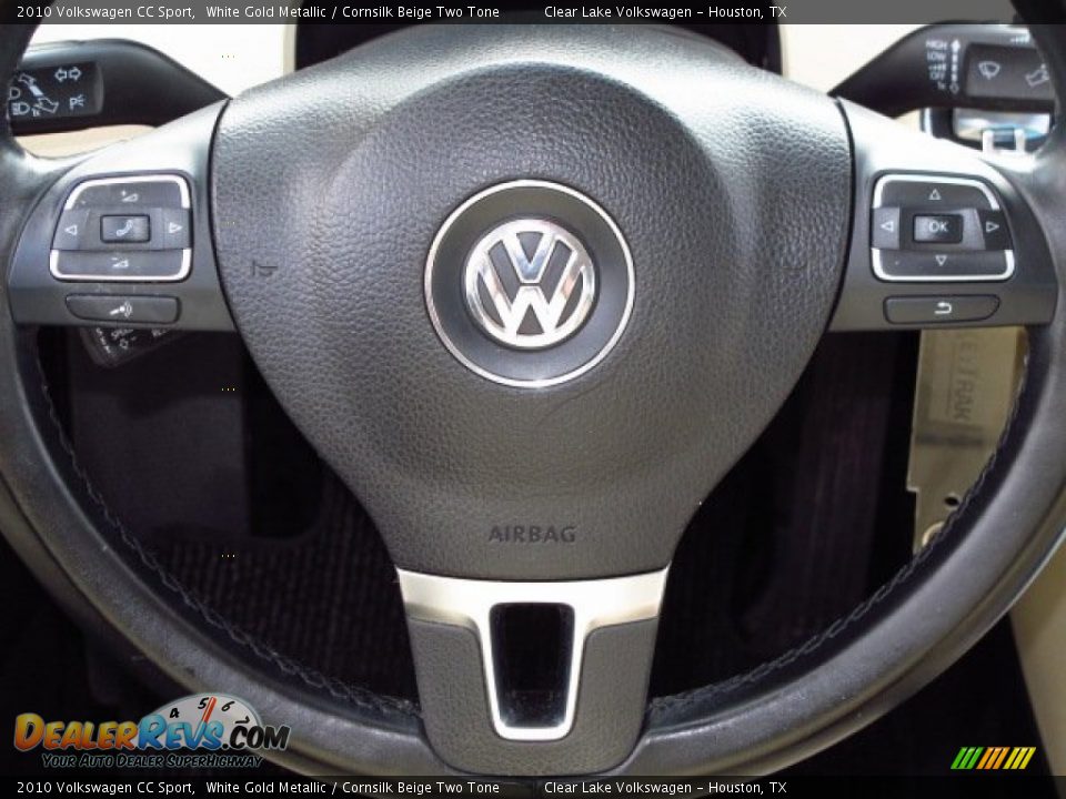 2010 Volkswagen CC Sport White Gold Metallic / Cornsilk Beige Two Tone Photo #24
