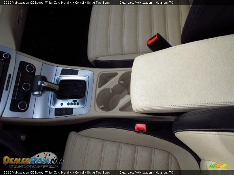 2010 Volkswagen CC Sport White Gold Metallic / Cornsilk Beige Two Tone Photo #25