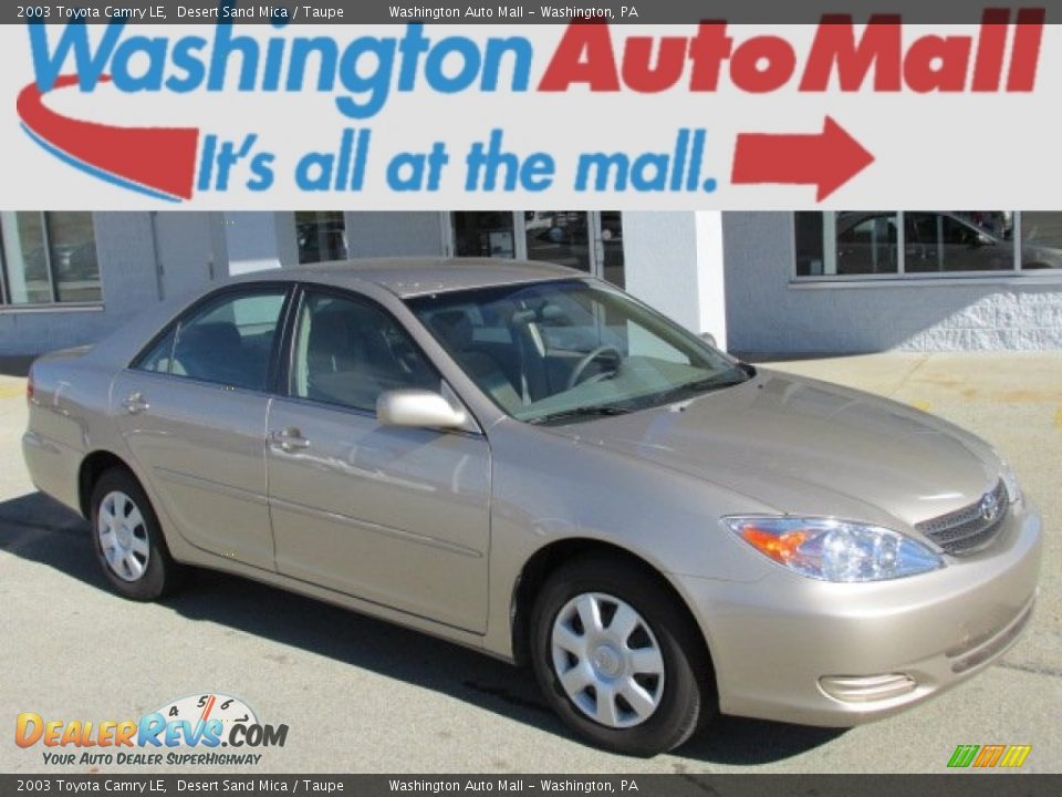 2003 Toyota Camry LE Desert Sand Mica / Taupe Photo #1