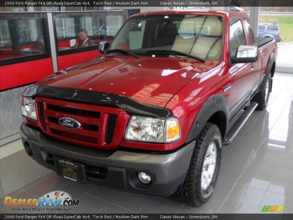 2009 Ford Ranger FX4 Off-Road SuperCab 4x4 Torch Red / Medium Dark Flint Photo #1