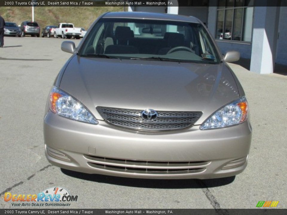 2003 Toyota Camry LE Desert Sand Mica / Taupe Photo #3