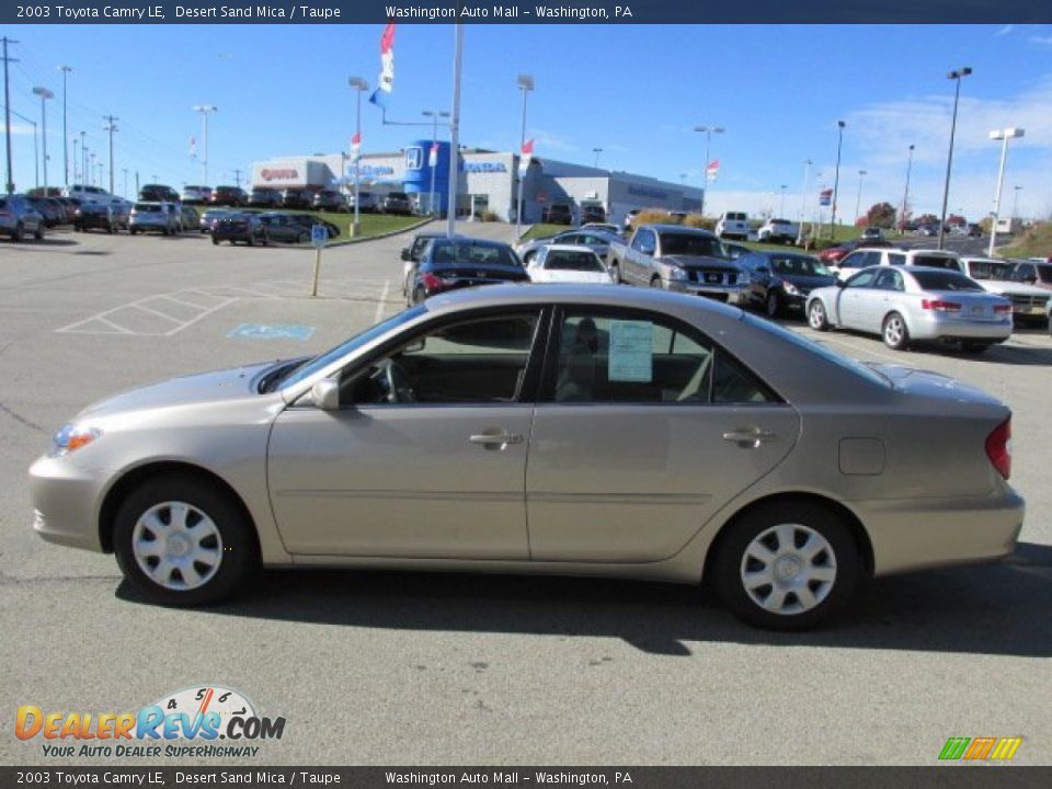 2003 Toyota Camry LE Desert Sand Mica / Taupe Photo #5