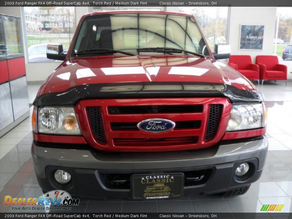 2009 Ford Ranger FX4 Off-Road SuperCab 4x4 Torch Red / Medium Dark Flint Photo #4
