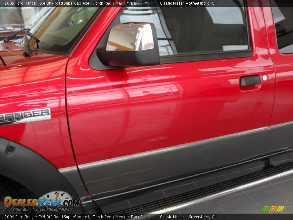 2009 Ford Ranger FX4 Off-Road SuperCab 4x4 Torch Red / Medium Dark Flint Photo #7