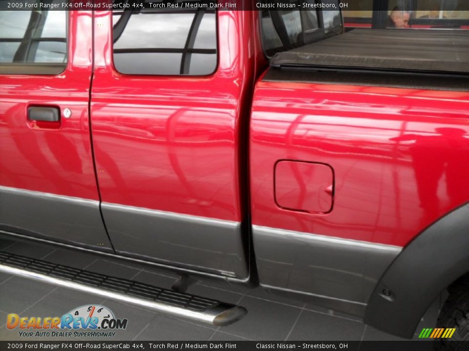 2009 Ford Ranger FX4 Off-Road SuperCab 4x4 Torch Red / Medium Dark Flint Photo #8