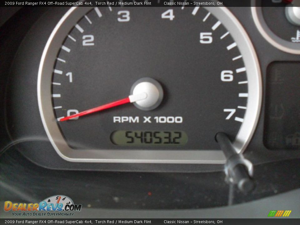 2009 Ford Ranger FX4 Off-Road SuperCab 4x4 Torch Red / Medium Dark Flint Photo #11