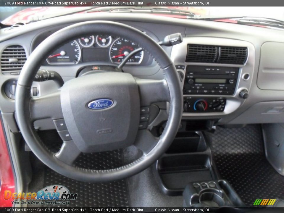 2009 Ford Ranger FX4 Off-Road SuperCab 4x4 Torch Red / Medium Dark Flint Photo #14