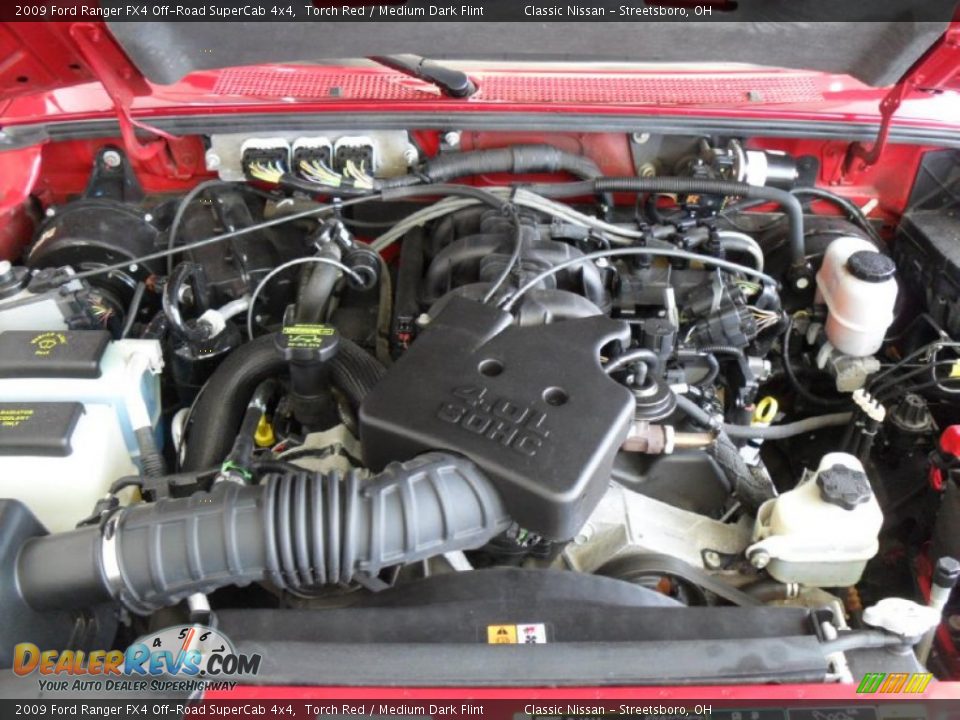 2009 Ford Ranger FX4 Off-Road SuperCab 4x4 Torch Red / Medium Dark Flint Photo #17