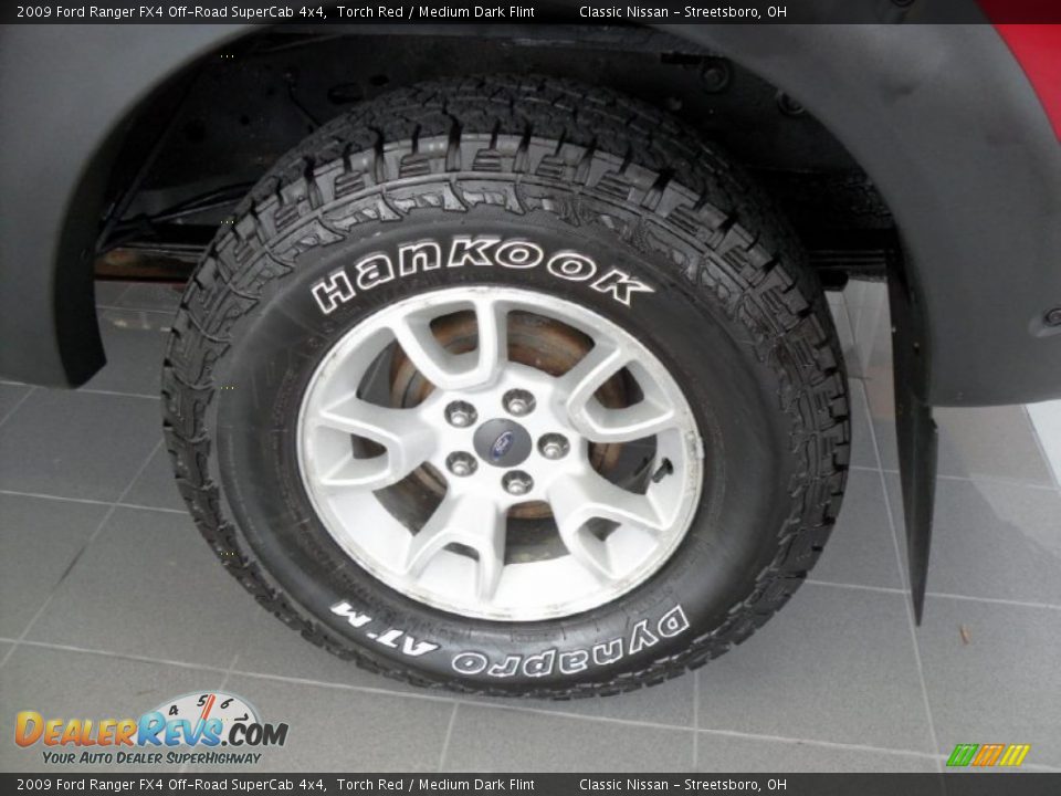 2009 Ford Ranger FX4 Off-Road SuperCab 4x4 Torch Red / Medium Dark Flint Photo #18