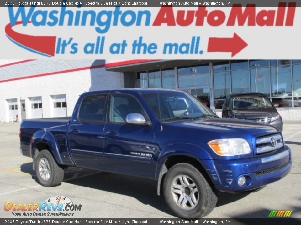 2006 Toyota Tundra SR5 Double Cab 4x4 Spectra Blue Mica / Light Charcoal Photo #1