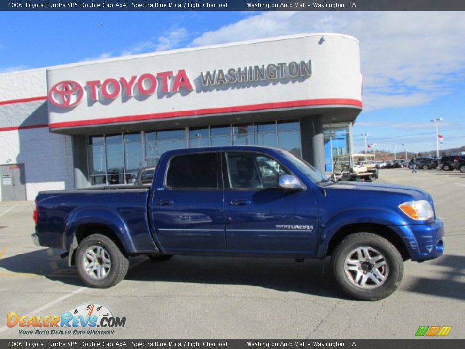 2006 Toyota Tundra SR5 Double Cab 4x4 Spectra Blue Mica / Light Charcoal Photo #2