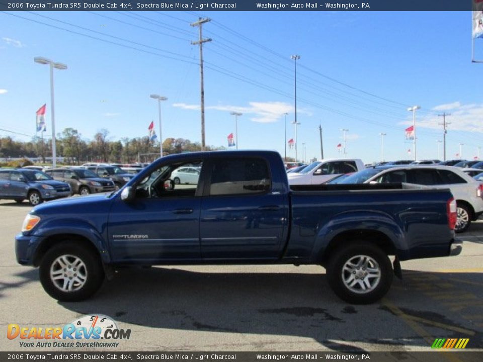 2006 Toyota Tundra SR5 Double Cab 4x4 Spectra Blue Mica / Light Charcoal Photo #5