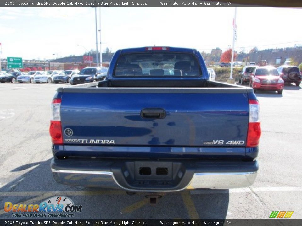 2006 Toyota Tundra SR5 Double Cab 4x4 Spectra Blue Mica / Light Charcoal Photo #6