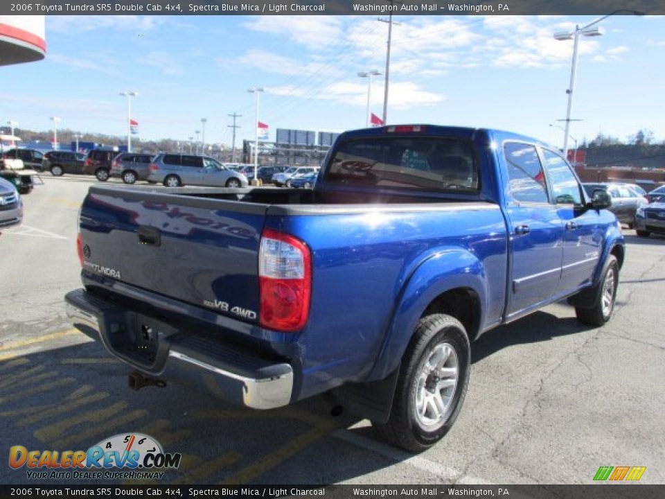 2006 Toyota Tundra SR5 Double Cab 4x4 Spectra Blue Mica / Light Charcoal Photo #7
