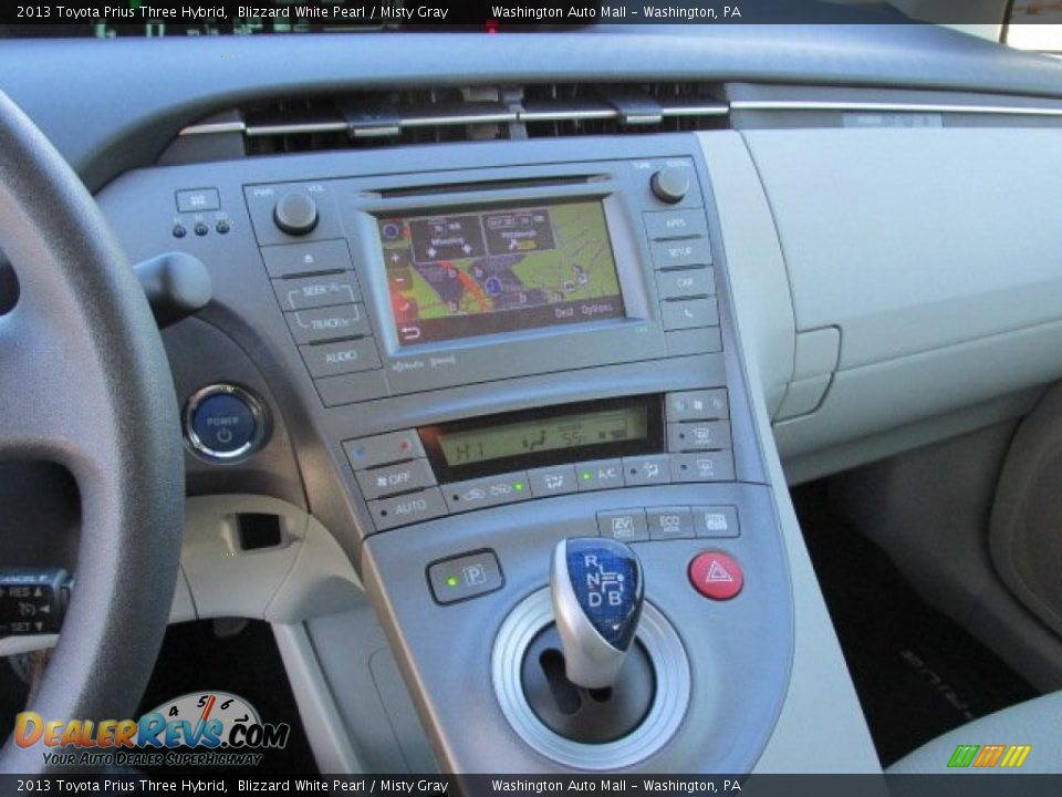 2013 Toyota Prius Three Hybrid Blizzard White Pearl / Misty Gray Photo #13