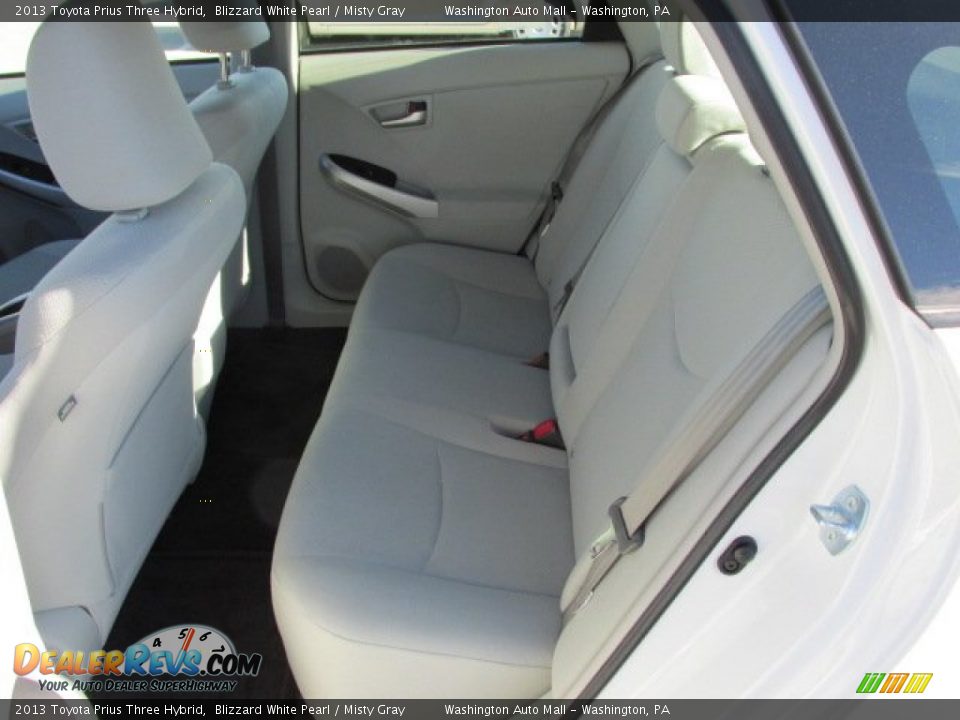 2013 Toyota Prius Three Hybrid Blizzard White Pearl / Misty Gray Photo #16