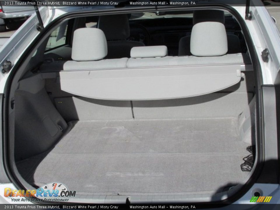 2013 Toyota Prius Three Hybrid Blizzard White Pearl / Misty Gray Photo #17