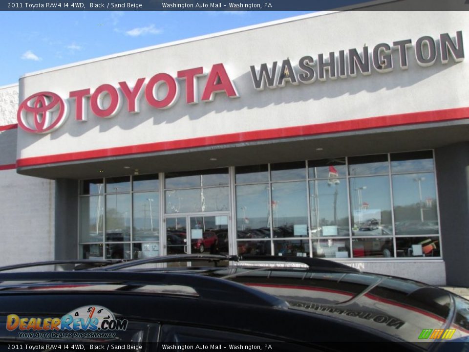 2011 Toyota RAV4 I4 4WD Black / Sand Beige Photo #3