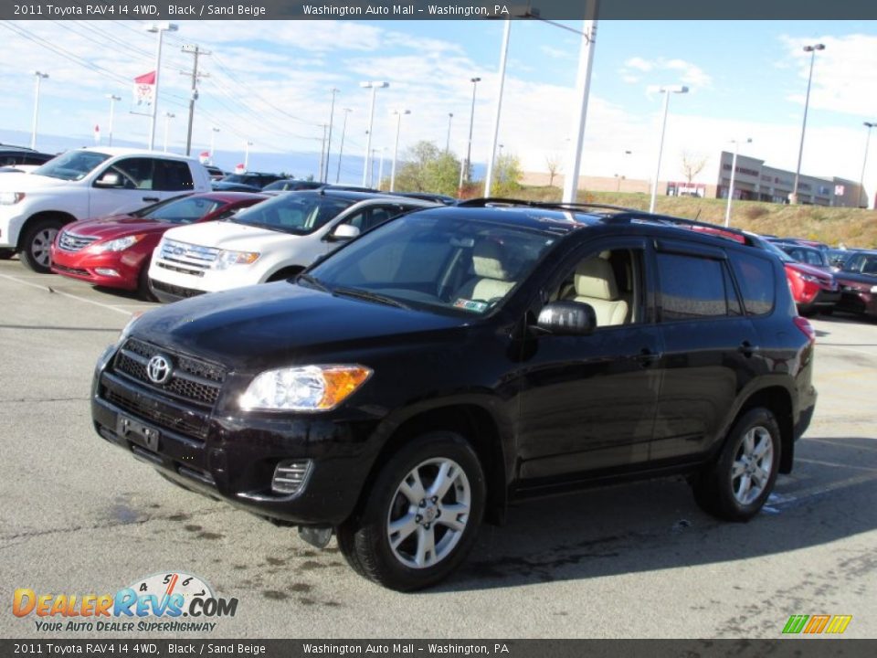 2011 Toyota RAV4 I4 4WD Black / Sand Beige Photo #4