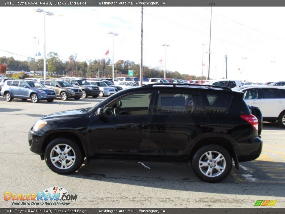 2011 Toyota RAV4 I4 4WD Black / Sand Beige Photo #5