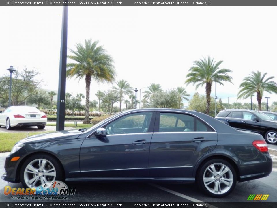 Steel Grey Metallic 2013 Mercedes-Benz E 350 4Matic Sedan Photo #4