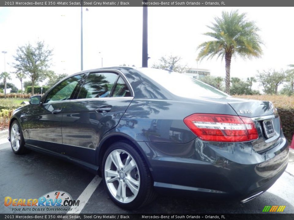 2013 Mercedes-Benz E 350 4Matic Sedan Steel Grey Metallic / Black Photo #5