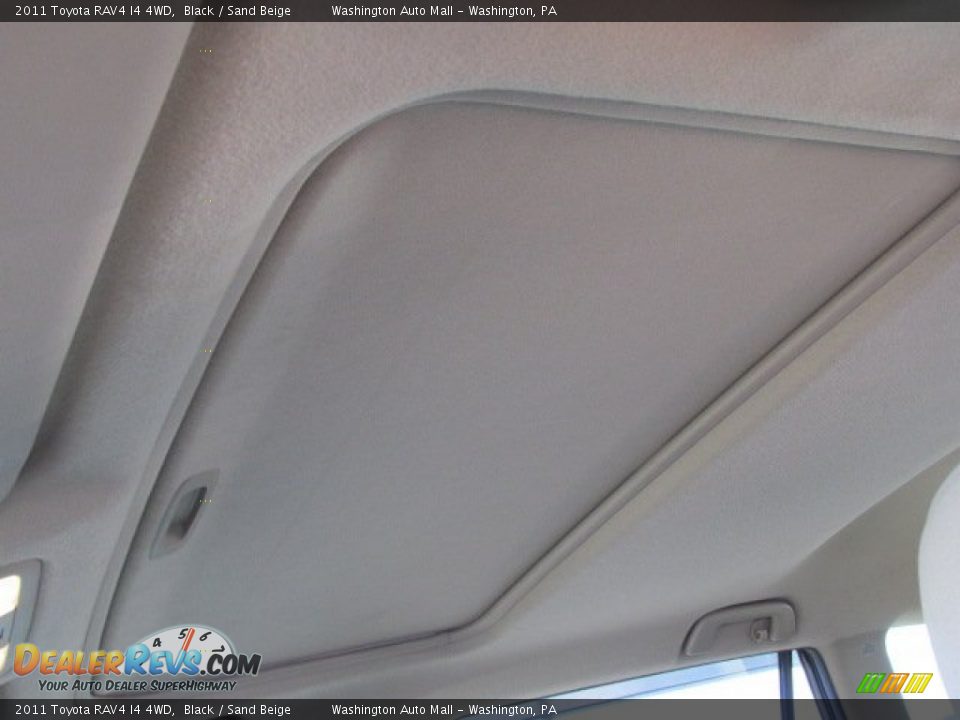 2011 Toyota RAV4 I4 4WD Black / Sand Beige Photo #9