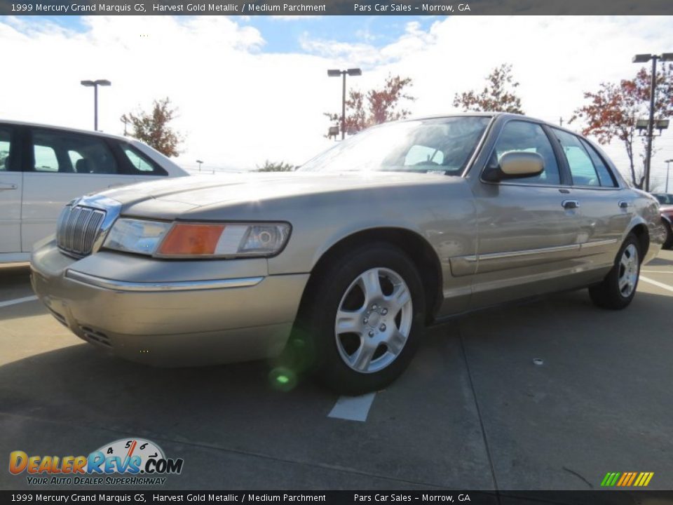 1999 Mercury Grand Marquis GS Harvest Gold Metallic / Medium Parchment Photo #1