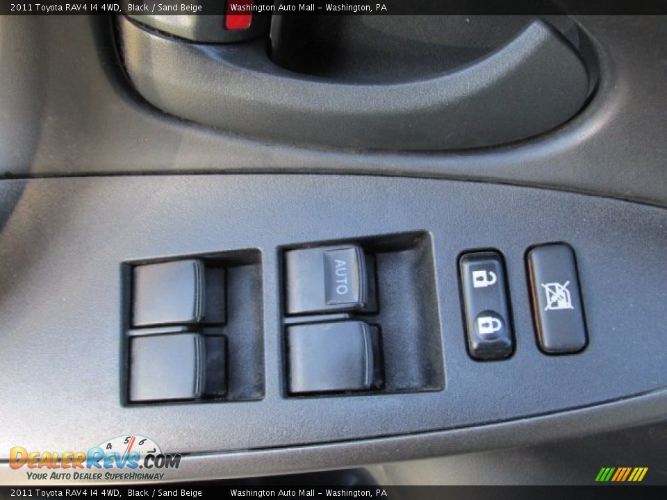 2011 Toyota RAV4 I4 4WD Black / Sand Beige Photo #11