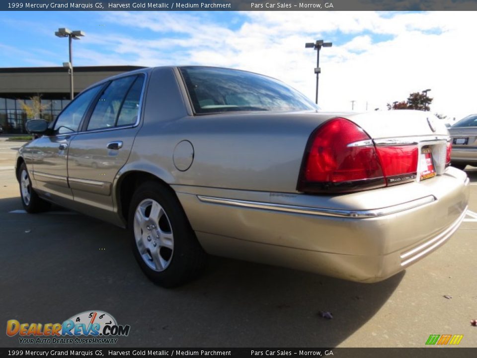1999 Mercury Grand Marquis GS Harvest Gold Metallic / Medium Parchment Photo #2