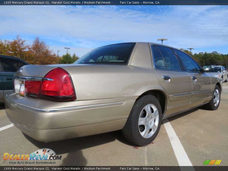 1999 Mercury Grand Marquis GS Harvest Gold Metallic / Medium Parchment Photo #3
