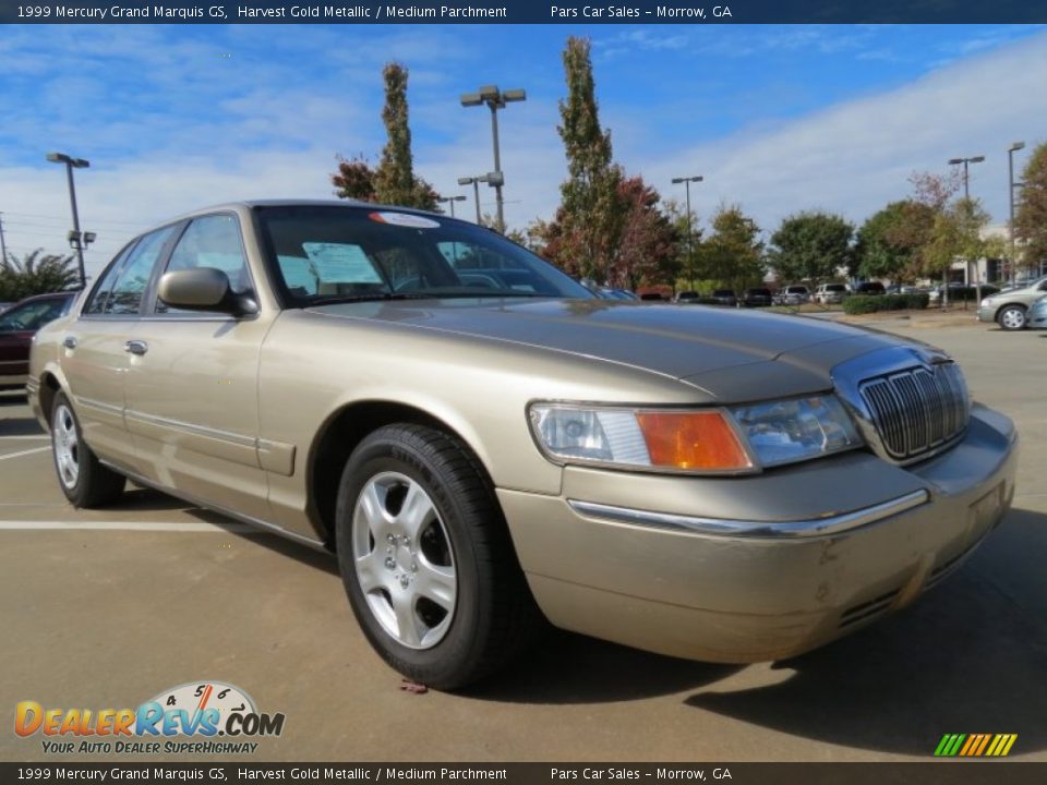 1999 Mercury Grand Marquis GS Harvest Gold Metallic / Medium Parchment Photo #4