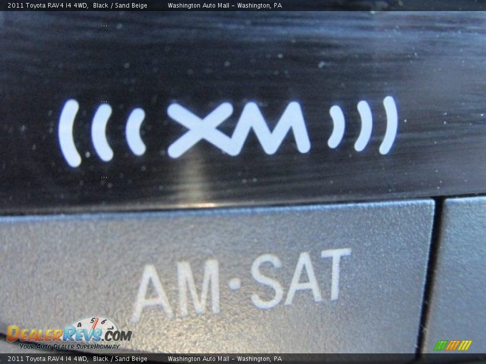 2011 Toyota RAV4 I4 4WD Black / Sand Beige Photo #14