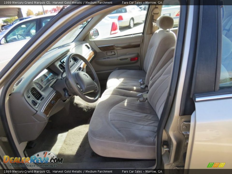 1999 Mercury Grand Marquis GS Harvest Gold Metallic / Medium Parchment Photo #6