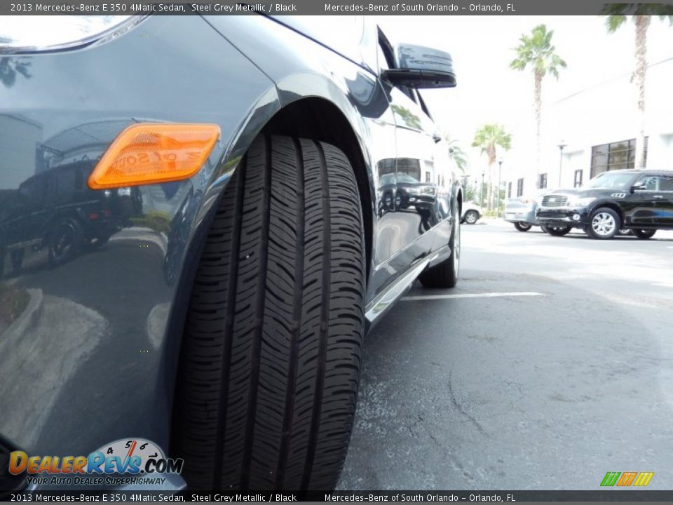 2013 Mercedes-Benz E 350 4Matic Sedan Steel Grey Metallic / Black Photo #12