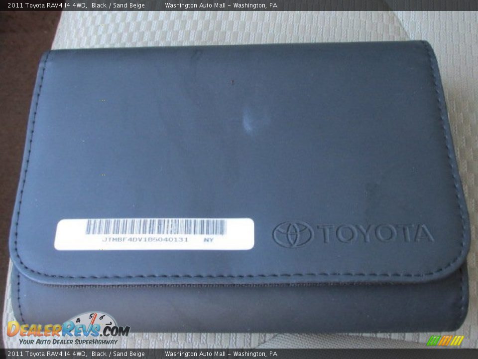 2011 Toyota RAV4 I4 4WD Black / Sand Beige Photo #17