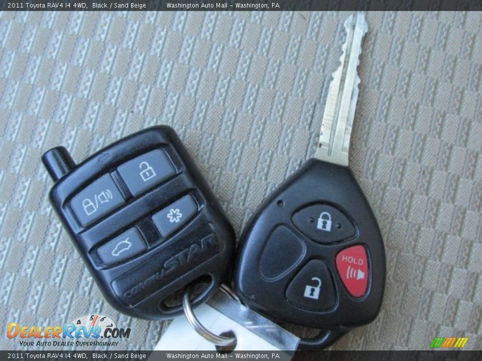 2011 Toyota RAV4 I4 4WD Black / Sand Beige Photo #18